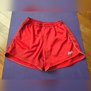 ISH Mens Red Running Shorts 5in Inseam Size Small
